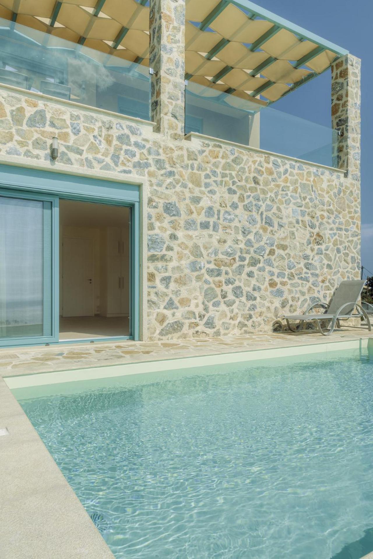 Ouzo Panoramic Houses 1, With Private Pool Plomari Bilik gambar